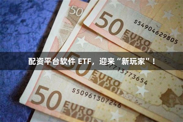 配资平台软件 ETF，迎来“新玩家”！