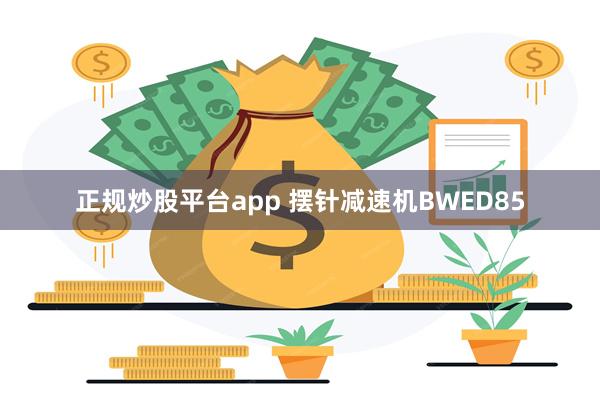 正规炒股平台app 摆针减速机BWED85